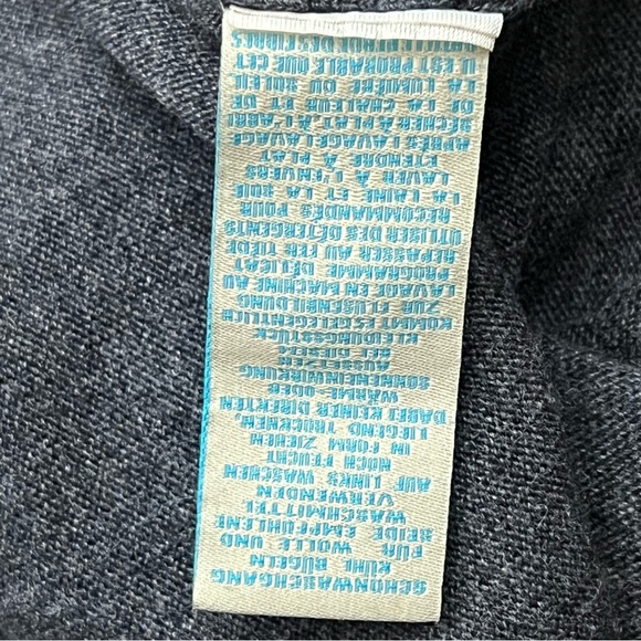 Boden Dress Size 4 Cashmere Blend Knit Mini Tunic Charcoal Gray Sweater Dress - Picture 7 of 8